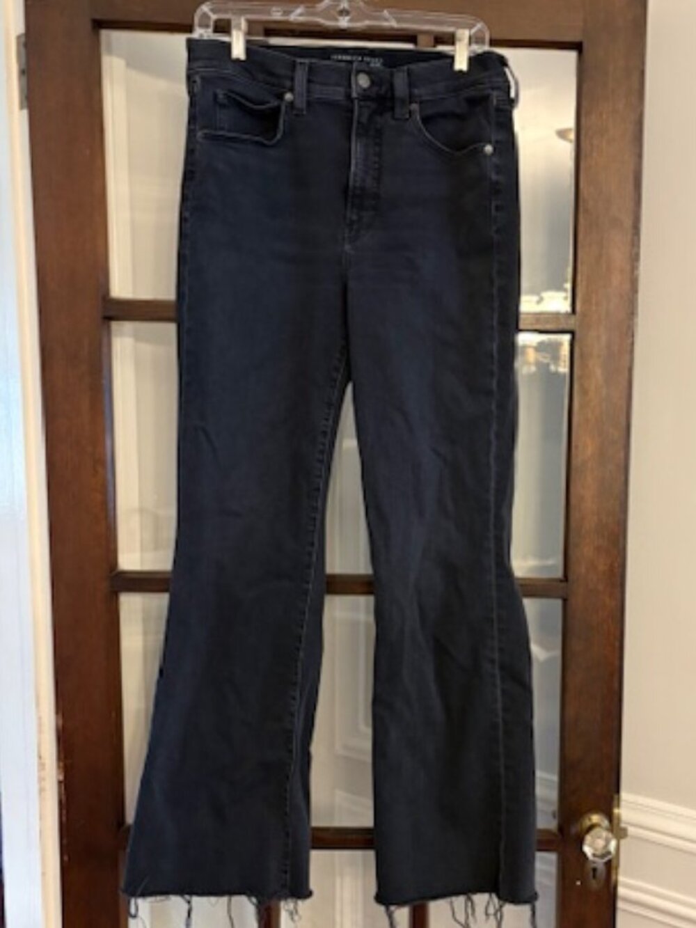 Veronica Beard Leena Bootcut High Rise Jeans in Faded Black, Size 30